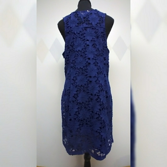 Decree tank style navy crochet lined dress XL NWT - Picture 5 of 13